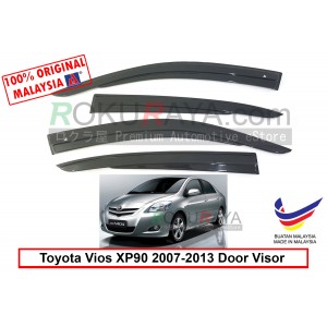 Toyota Vios NCP93 (2nd Gen) 2007-2013 Door Visor Air Press Wind Deflector (AG Mugen Design)